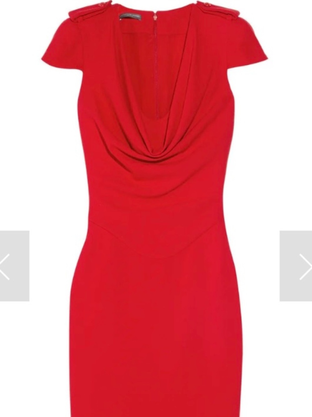 Alexander McQueen Cowl-neck Wool-crepe Dress